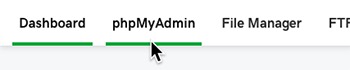 select phpmyadmin
